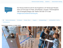 Tablet Screenshot of museumsdienst-hamburg.de